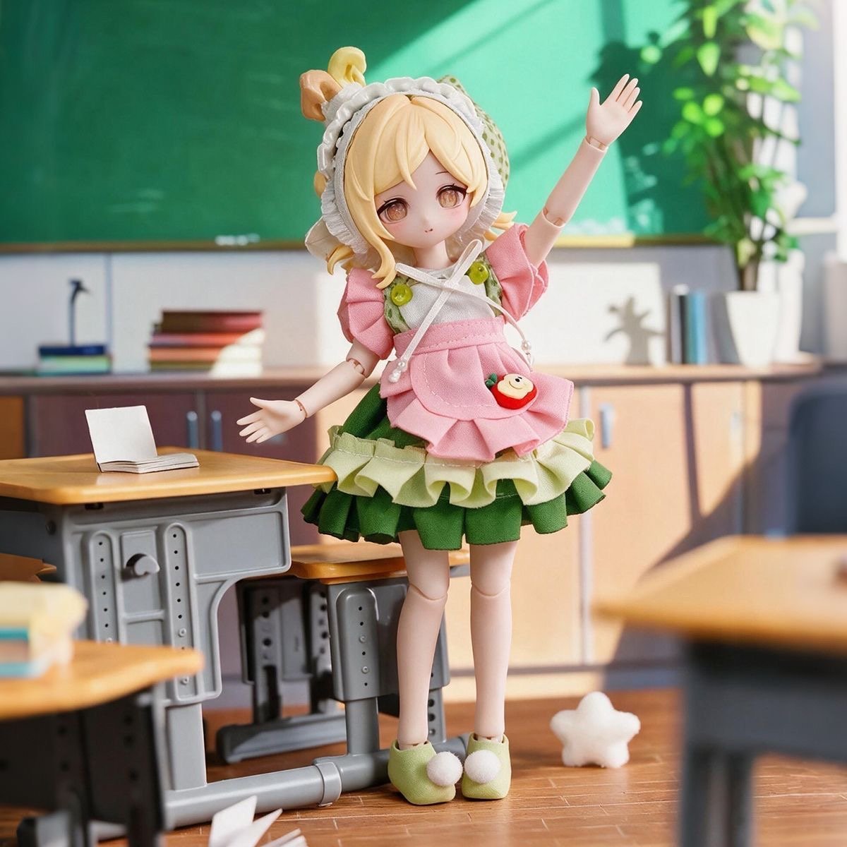 Kawaii 1/8 Scale BJD Doll Outfit, Cute Lolita Dress Set for 15~17cm Ball Jointed Doll - Image 6