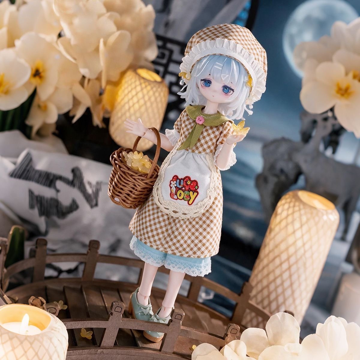Kawaii 1/8 Scale BJD Doll Outfit, Cute Lolita Dress Set for 15~17cm Ball Jointed Doll - Image 2