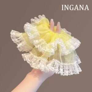Multi-layer Ruffled Lace Chiffon Hair Scrunchie